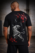 Tiger Graphic Back Print T-Shirt – Black Streetwear