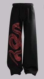 Snake printed baggy Pants