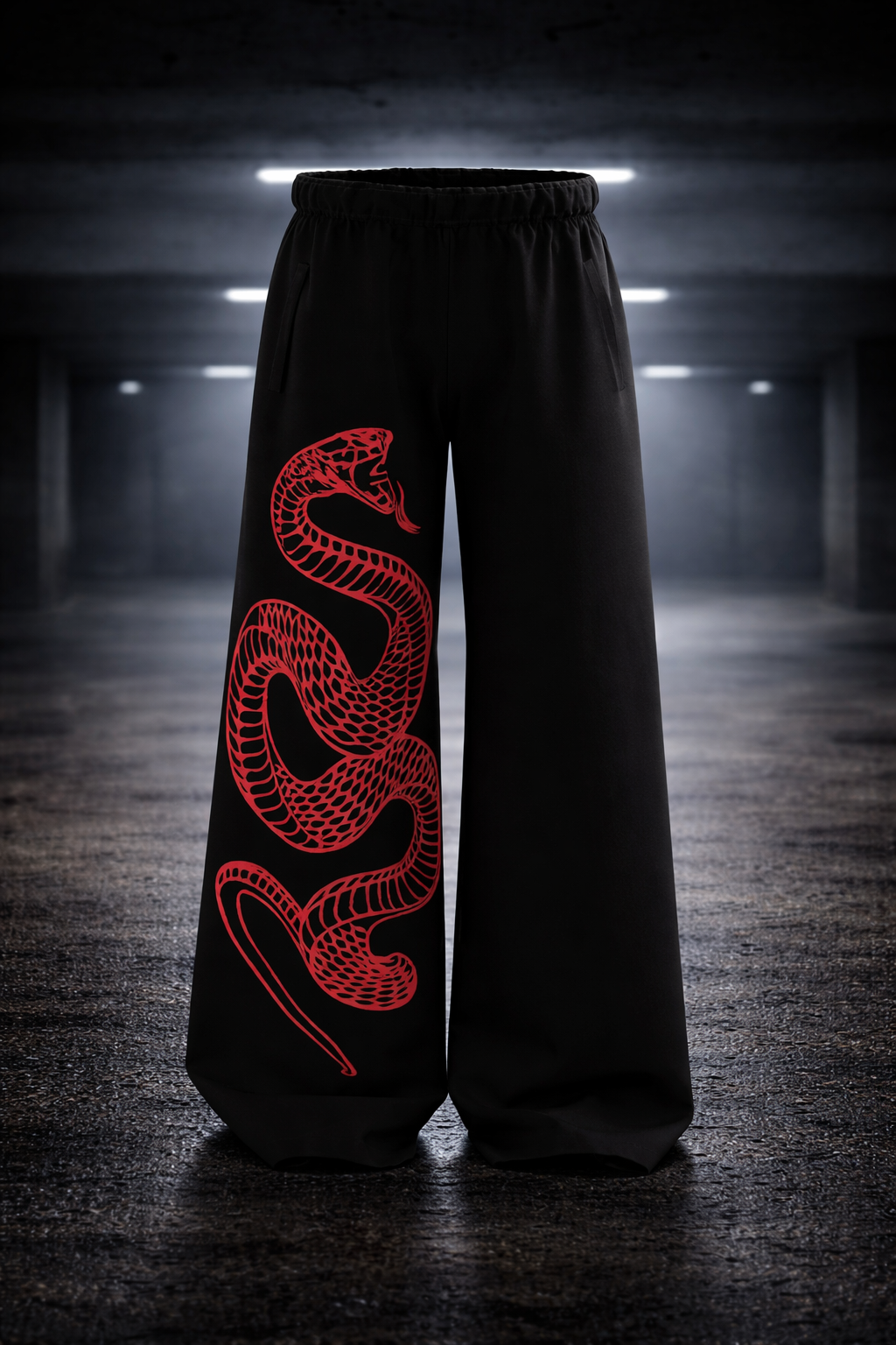 Snake printed baggy Pants