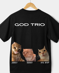 God Trio Meme Printed T-Shirt | Funny Anime Streetwear Tee India