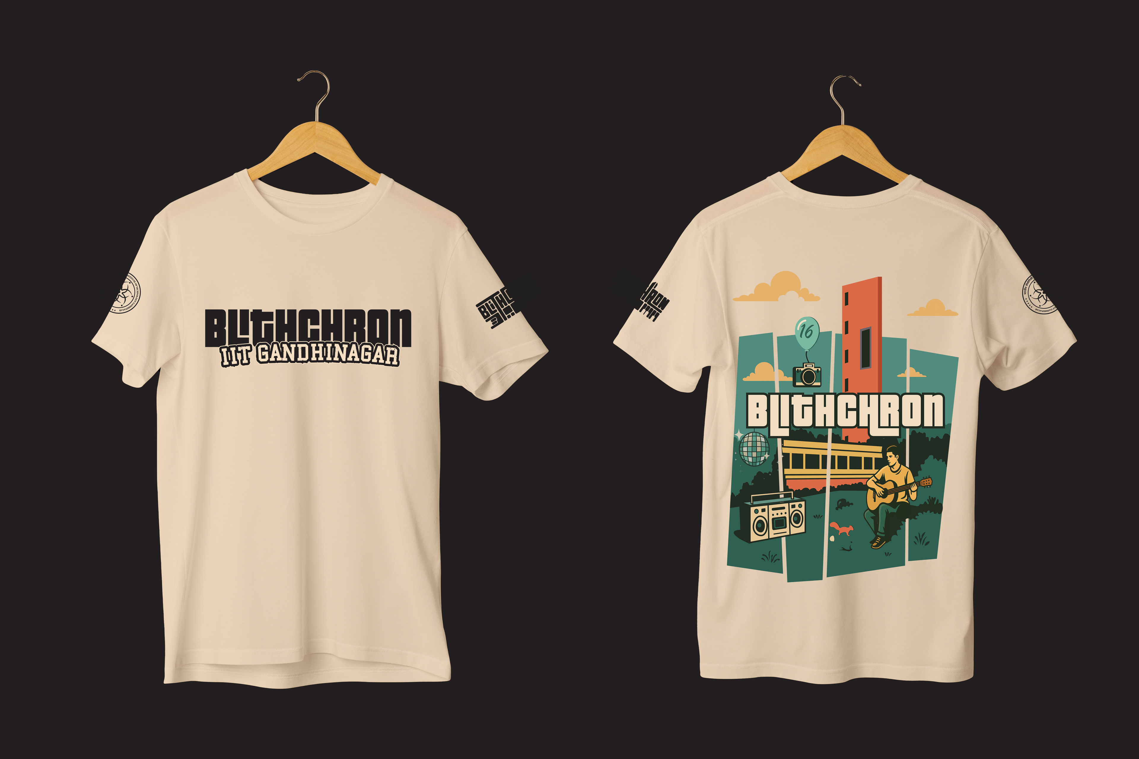 Blitzchron IIT Gandhinagar Printed T-Shirt