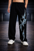 Blue Flame Tribal Print Track Pants – Urban Style